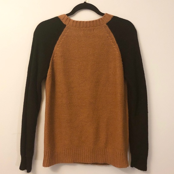 Two toned colour blocked camel F21 cardigan - Picture 2 of 5